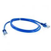 Cabo de rede Ethernet RJ-45 com 1m de extensão cat.5e azul