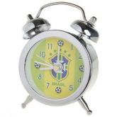 Mini relógio alarme / despertador CBF Brasil
