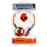 Fone Skullcandy Lowrider dobravel isolamento ruido laranja